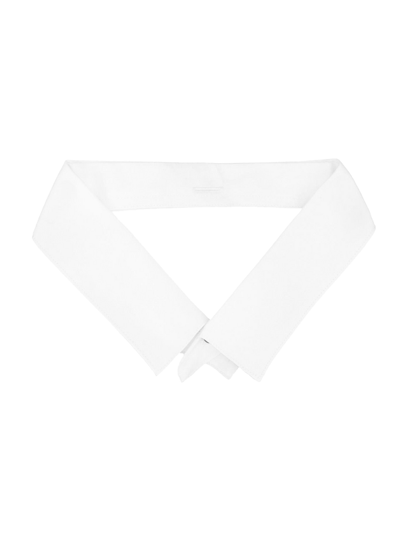 White Detachable Bankers Shirt - Blue & Pink Orton Stripe