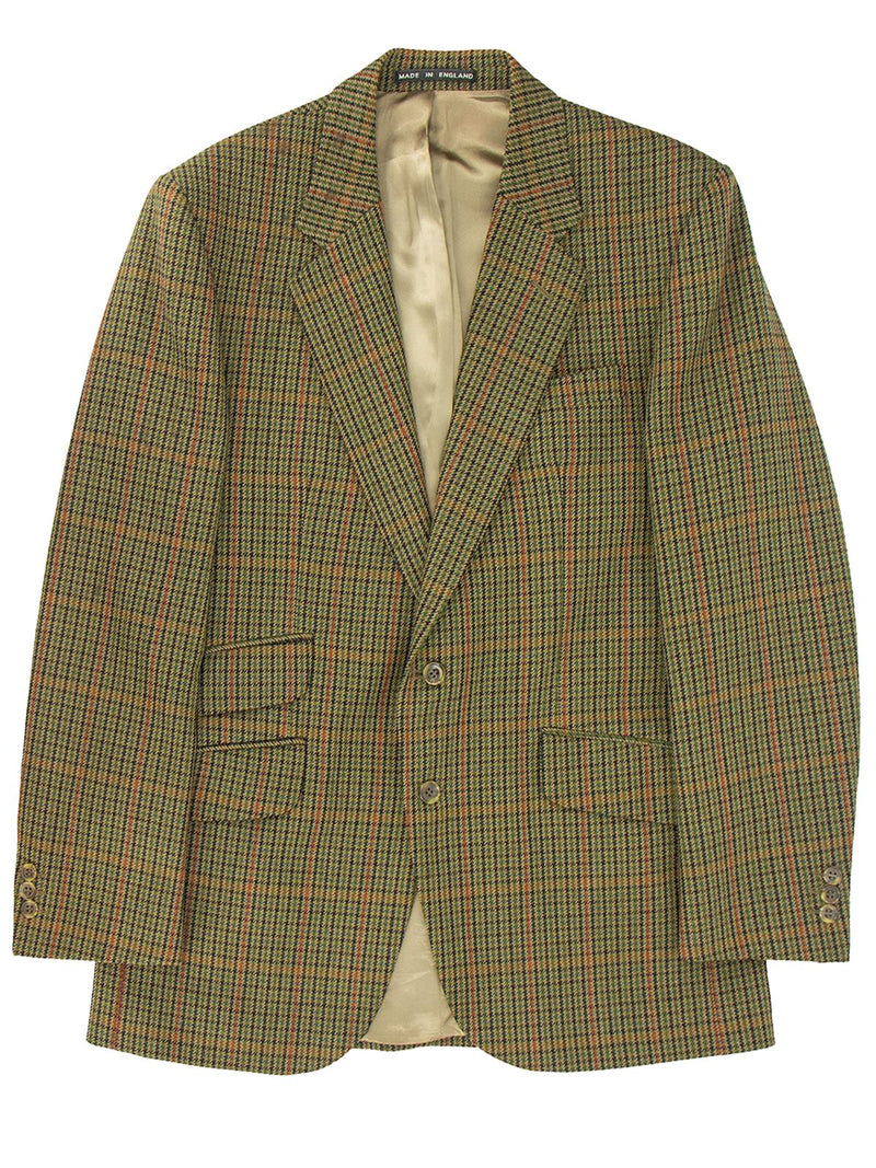 John Hardy True Vintage Green Check Wool Check Jacket