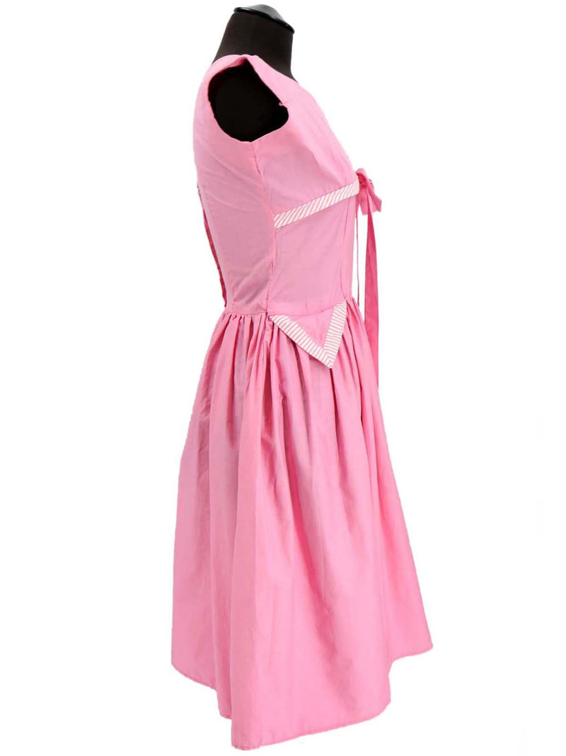 Pink Stripe 1950s Vintage Cotton Dress