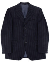 Vintage 100% Wool Navy Pinstripe Jacket