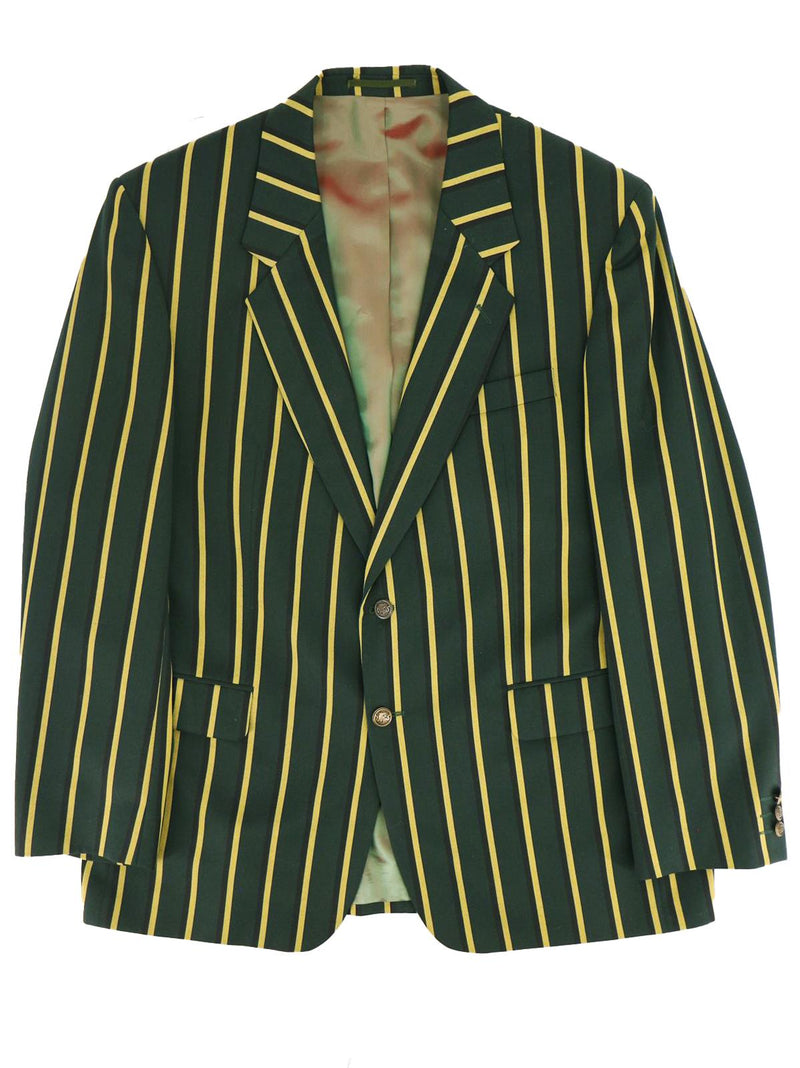 Vintage Striped Green Boating Blazer Style Jacket