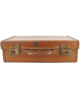 Vintage Small Brown Gents Mid-century Travel Case