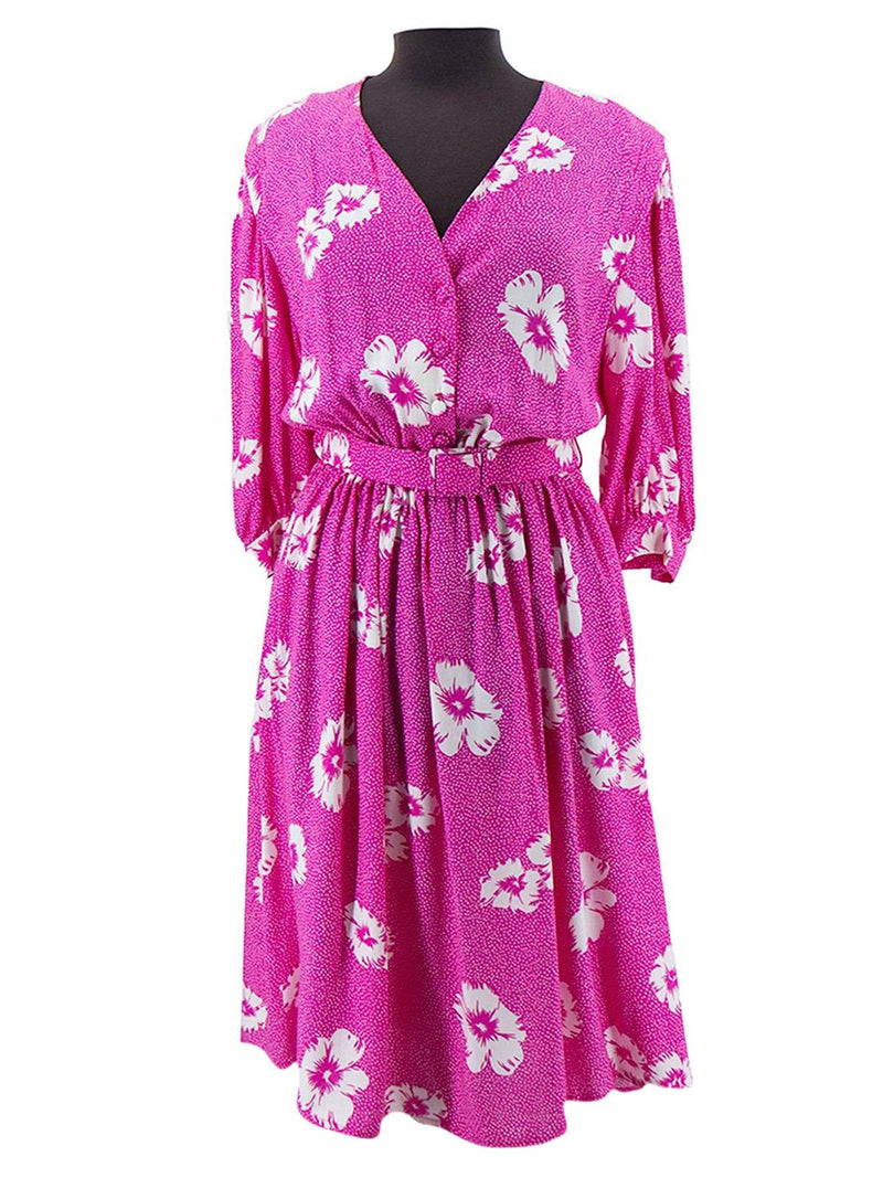 True Vintage Yessica Pink Floral Dress