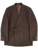 Brown Pinstripe Pure Wool Vintage Replica Suit