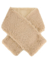 Cream Vintage Style Faux Fur Stole