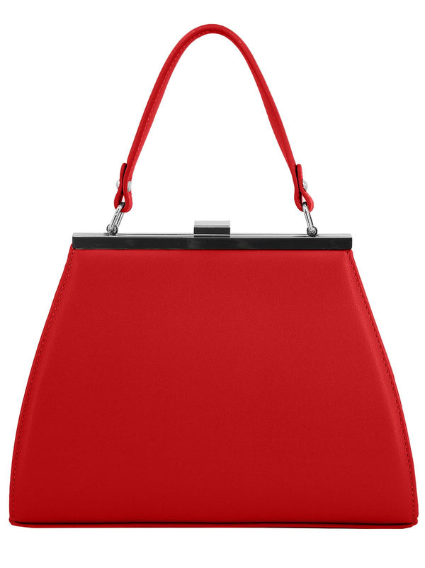 Midcentury Vintage Yesteryear Frame Bag - Bright Red