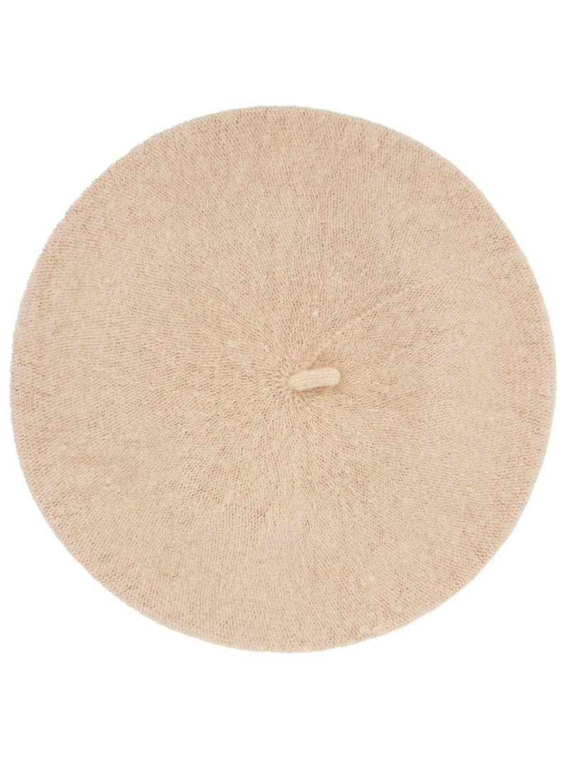 Beige Vintage Style Pure Wool Beret