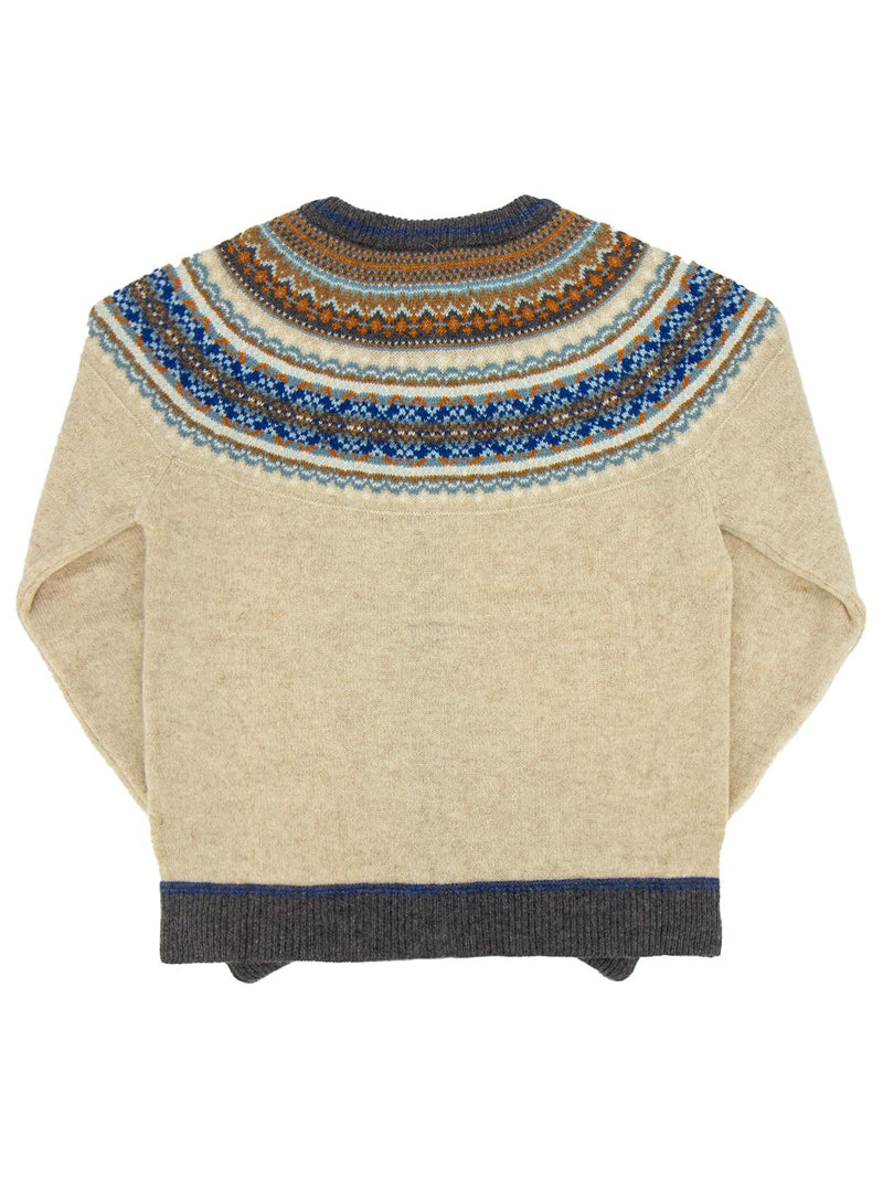 Merino Lambswool Alpine Cardigan - Seashore Beige