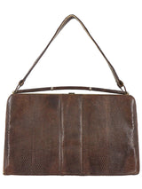 Lederer Chocolate Brown Vintage Frame Bag