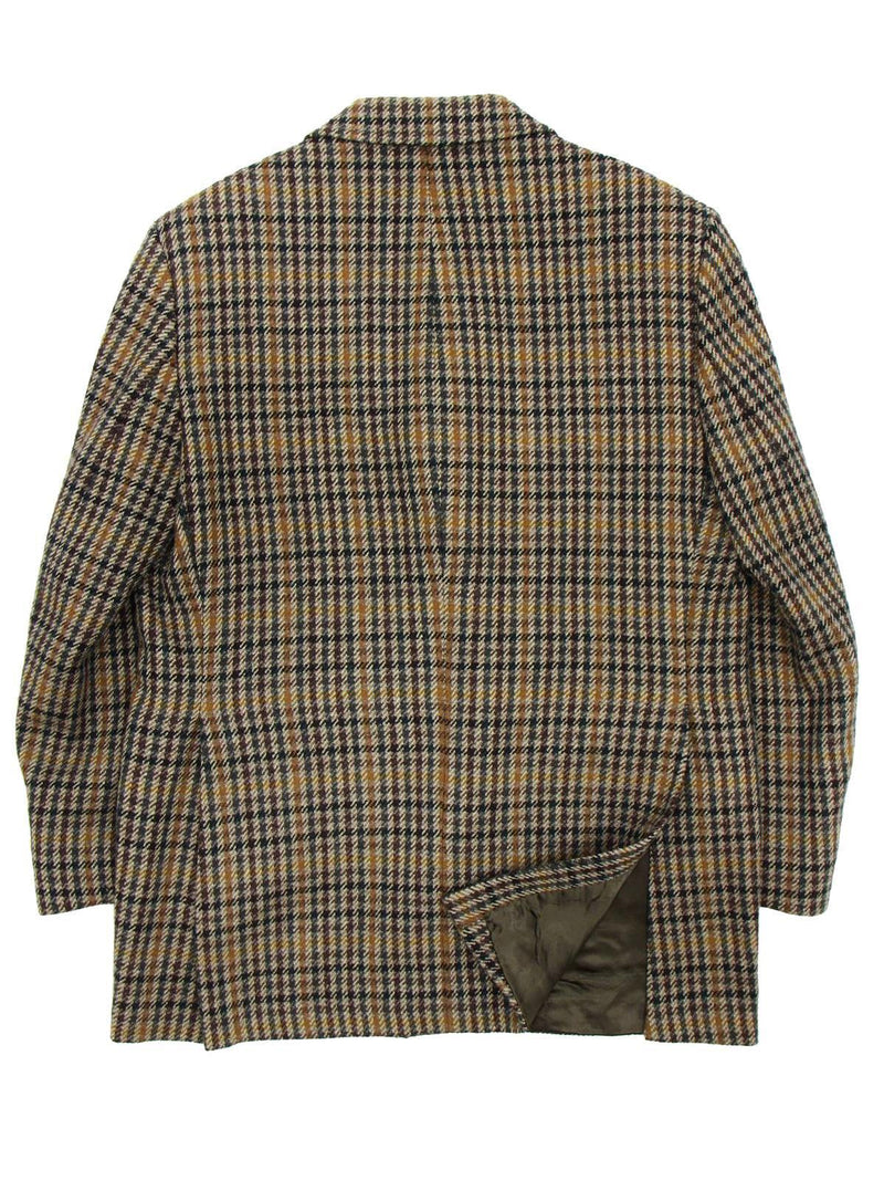 Vintage Check Wool Tweed Jacket