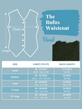 1940s Style Rufus Knitted Waistcoat in Pinewood Green