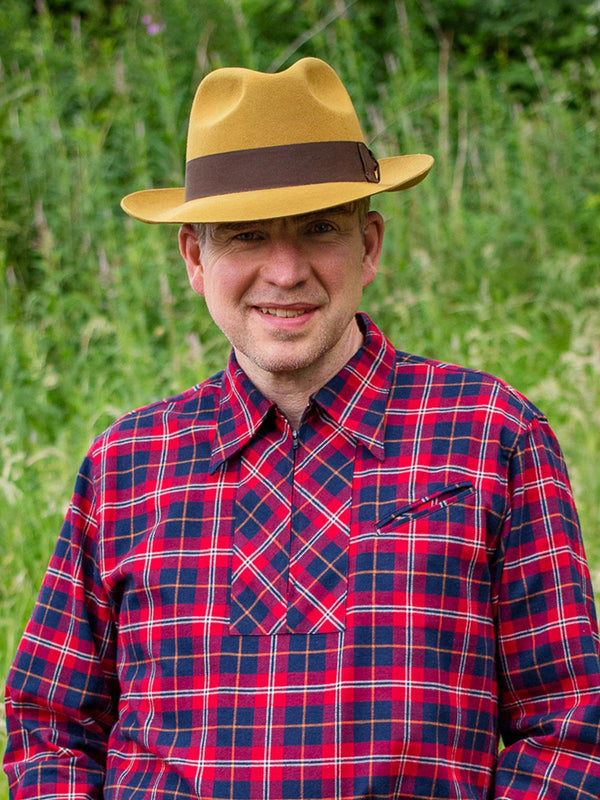 Vintage Mustard 1940s Style Mayfair Fedora