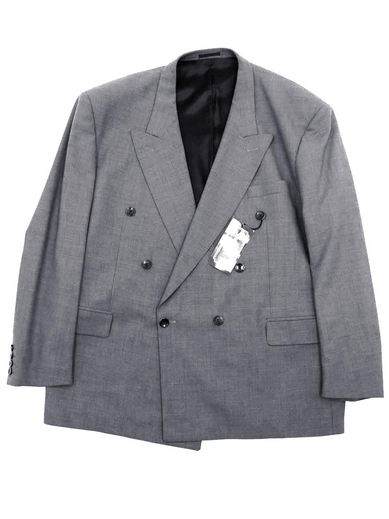 Light Grey 1940s Look Unworn Double Breasted Suit