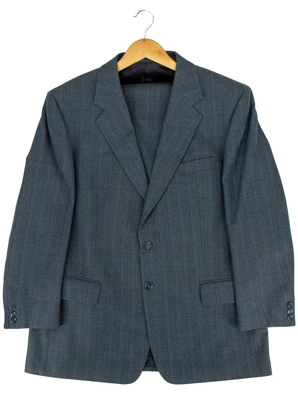 Grey & Blue Pinstripe Vintage Brook Taverner Suit