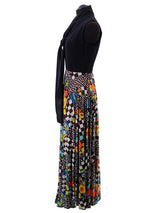 True Vintage 1970s Psychedelic Maxi Dress