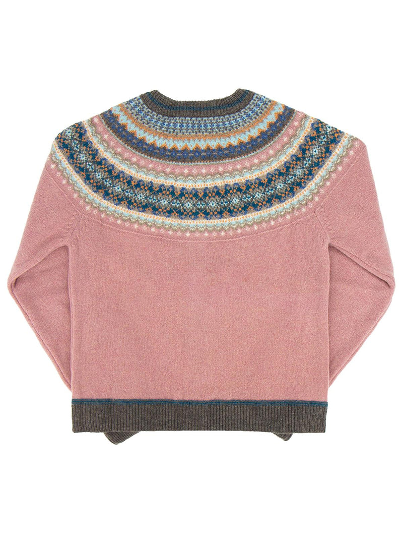 Merino Lambswool Alpine Cardigan - Vintage Pink