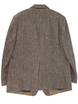 Harris Tweed Herringbone Grey Wool Vintage Jacket