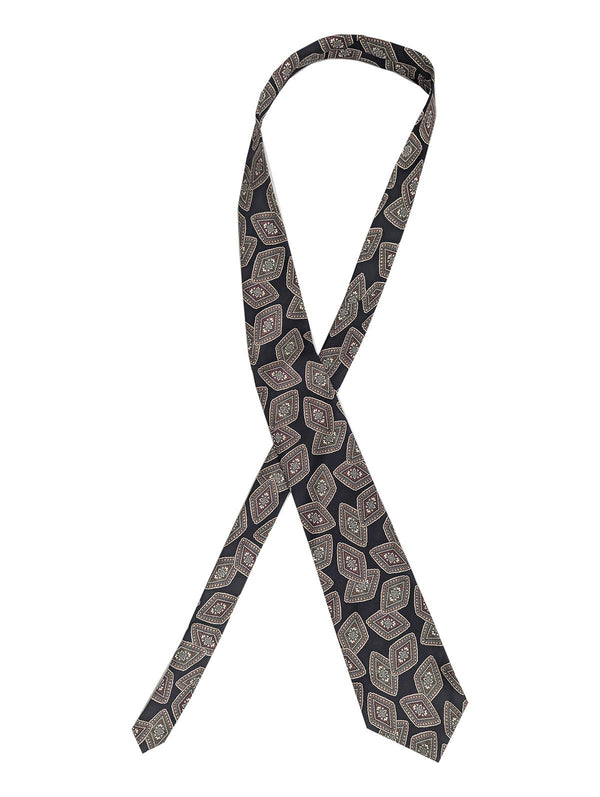 Quality Vintage Tie Overlap Diamond Patterns