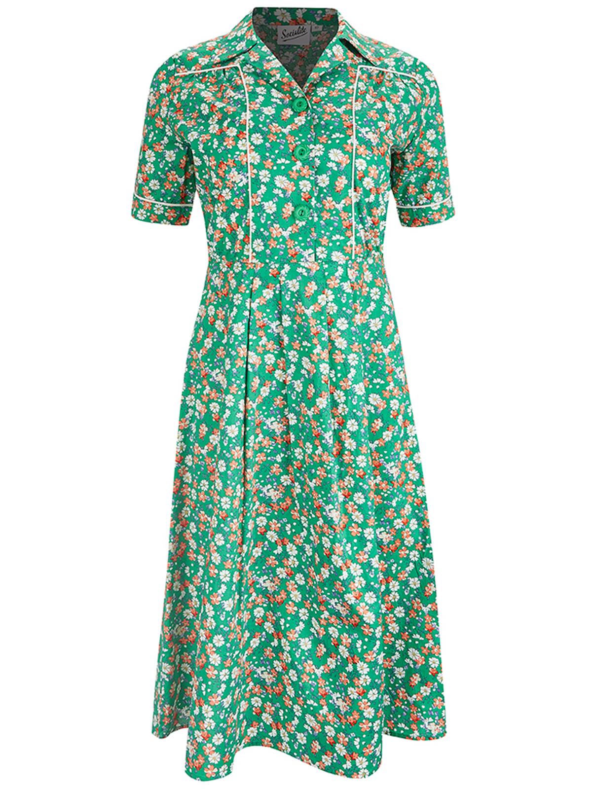 1940s Vintage Harmony Shirtwaist Dress in Daybreak – RevivalVintage
