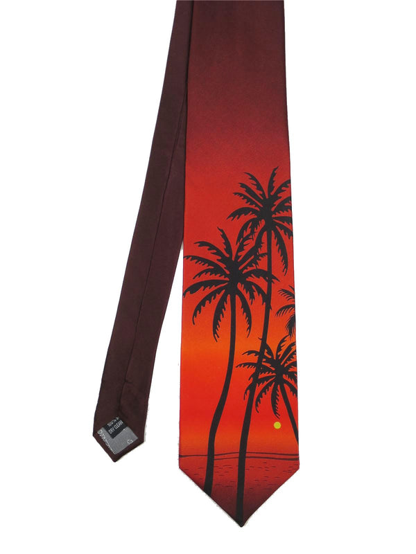 Sunset Vintage Style Pure Silk Swing Tie
