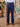 1940s Style Clubman Fishtail Back Trousers - Navy Twill