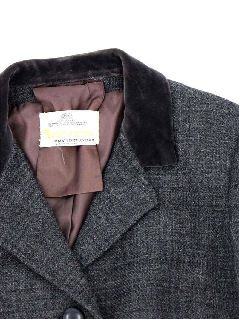 Aquascutum Grey Wool 1950s Vintage Jacket