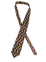 Vintage Silk Tie 1940s Look Oval Pattern