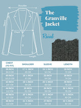 1940s Vintage Granville Herringbone Wool Suit in Grey
