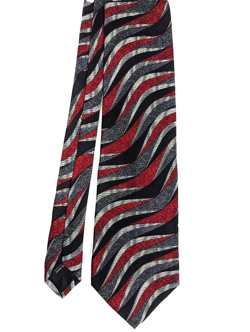 Vintage Silk Tie Gradient Wave Design