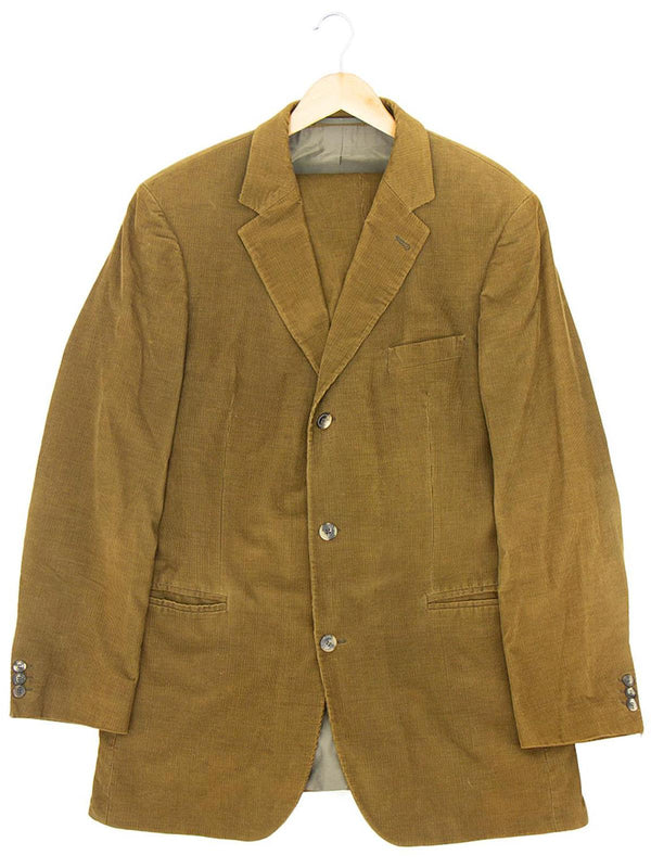 Vintage Tan Corduroy Hugo Boss Suit