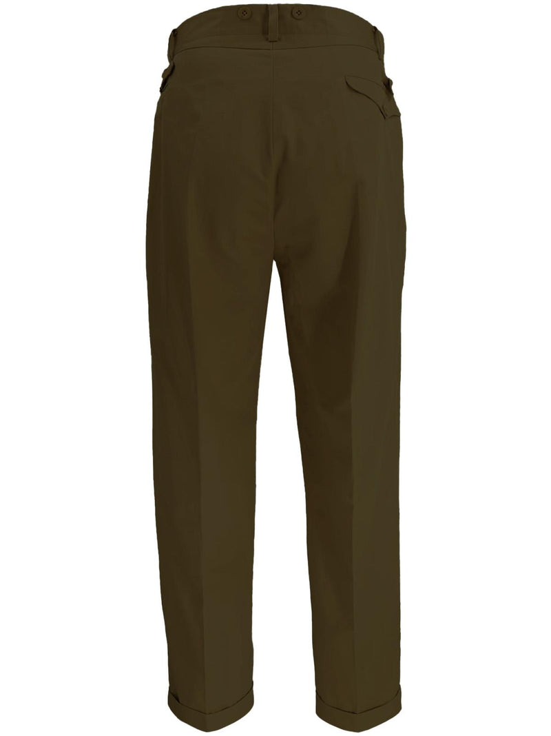 Midcentury Vintage Edward Trousers in Earth Green