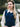 Navy Blue Vintage Style Cable Knit Tank Top