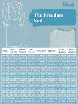 1940s Vintage Freedom Skirt Suit in Powder Blue