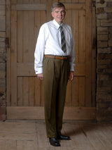 Midcentury Vintage Edward Trousers in Earth Green