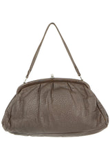 Pigskin Chocolate Brown Vintage Squashy Leather Bag