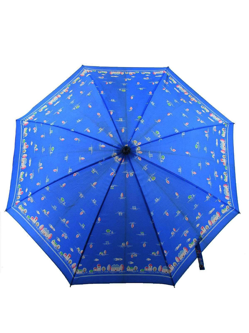 Blue Cottage Umbrella With Lucite Handle