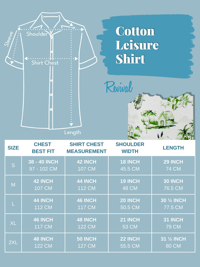 Hawaiian Leisure Shirt - Green Island