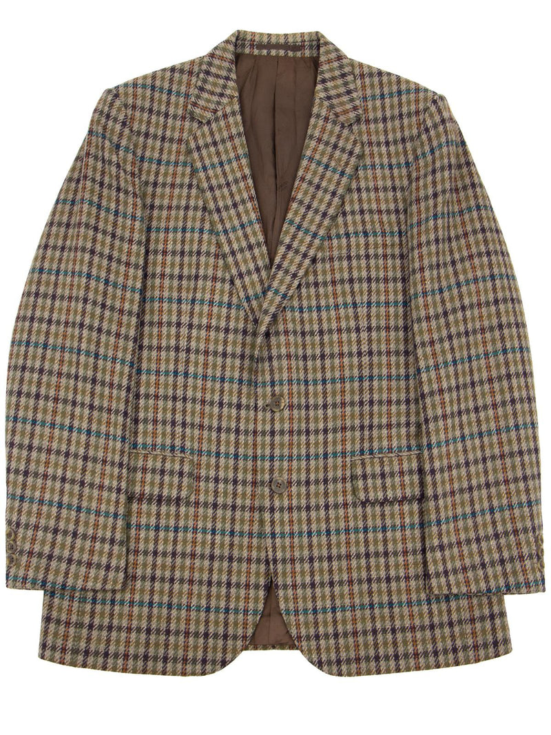 Vintage Aquascutum Dapper Check Wool Tweed Jacket