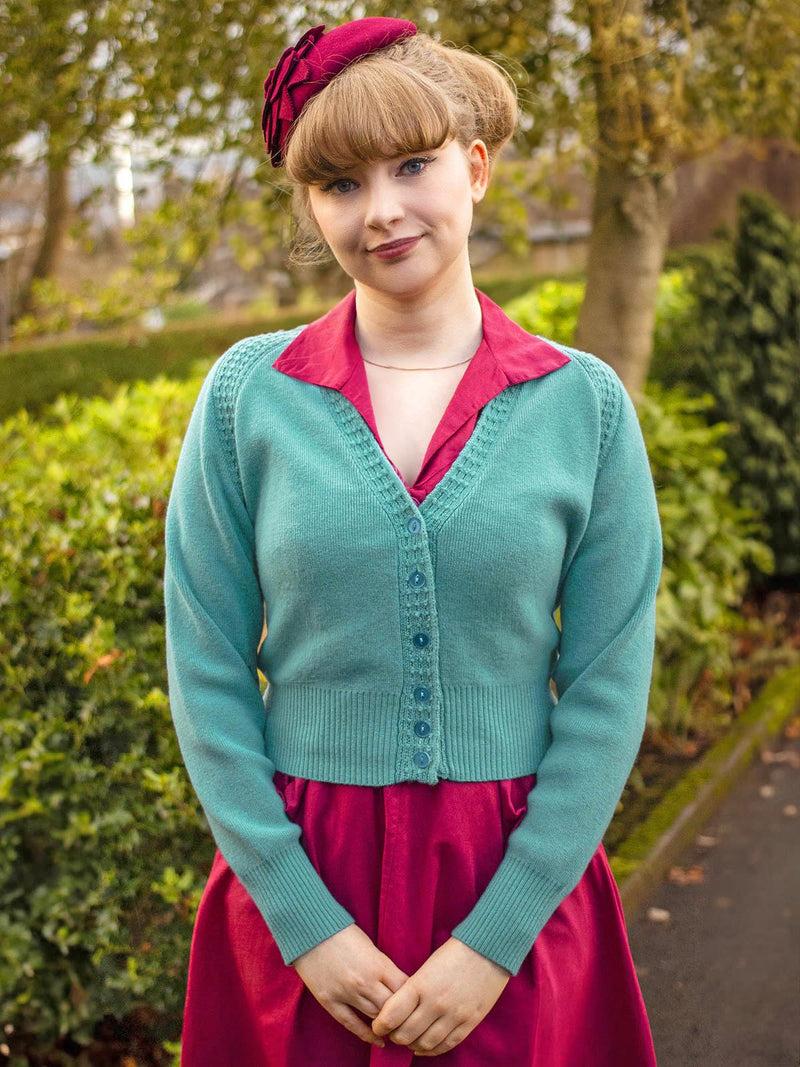 Midcentury Vintage Daydream Cardigan in Jitterbug