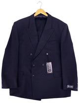Double Breasted  40s Style Dark Navy Blue Suit
