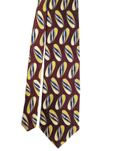 Vintage Silk Tie 1940s Look Oval Pattern