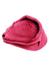 Dark Pink Faux Fur 1950s Vintage Hat