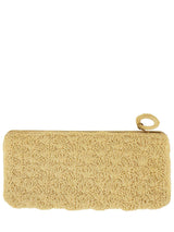 1940s Vintage Cream Beaded Clutch Bag