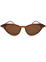 Midcentury Style Curvy Flick  Catseye Sunglasses Tortoiseshell