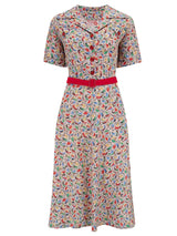 Vintage 1950s Style Colourful Day Dress