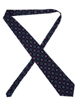 Vintage Diamond Pattern 100% Silk Tie