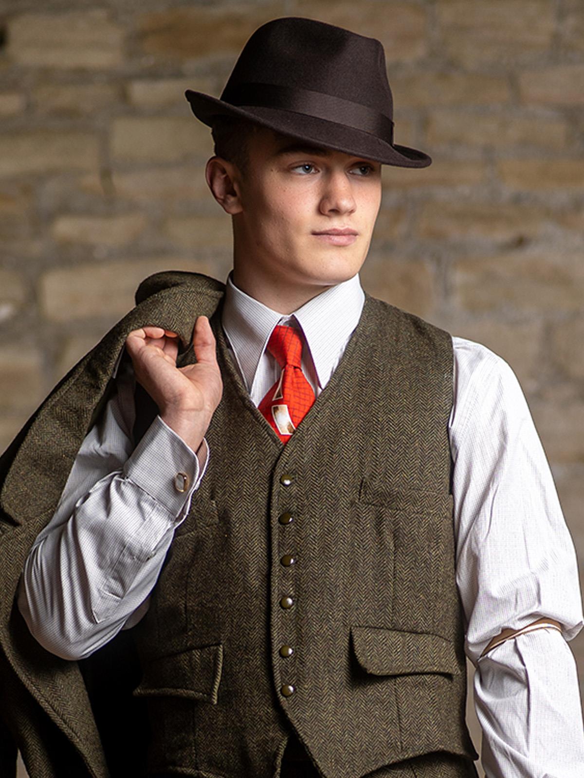 1940s Mens Hat Styles 1950s Vintage Fedora Hats 1920s-1950s Styles