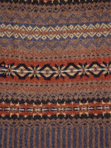Vintage Style Shetland Wool Fair Isle Vest in Grouse Brown
