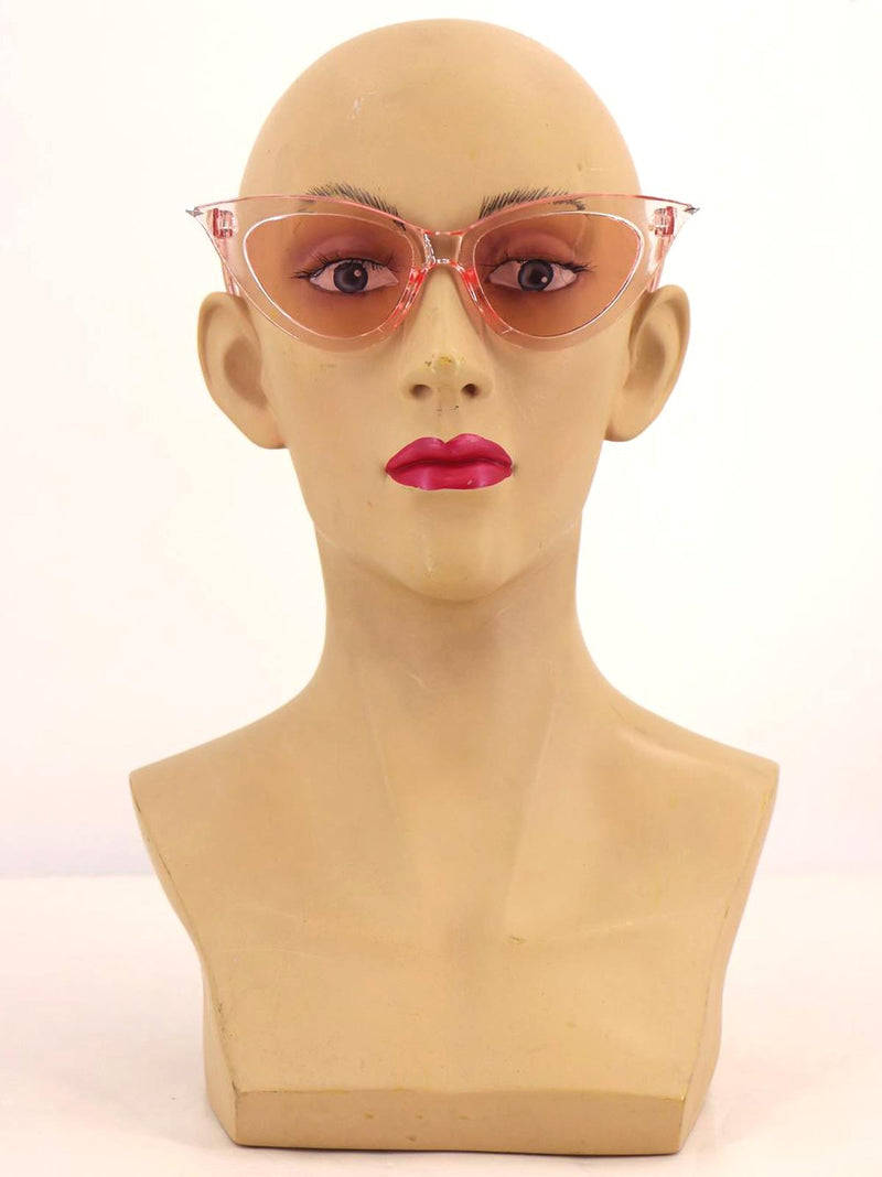 Pink Diamond Tip Catseye Vintage Style Sunglasses
