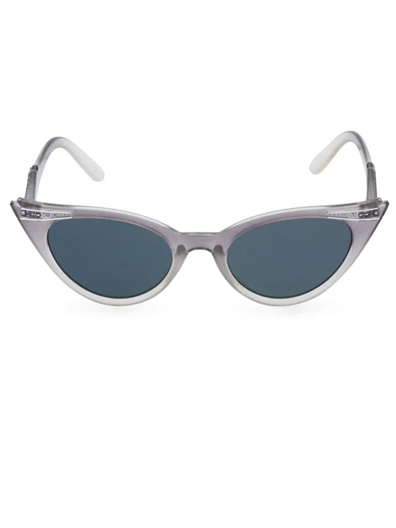 1950s Vintage Style Winged Catseye Sunglasses Tonal Grey